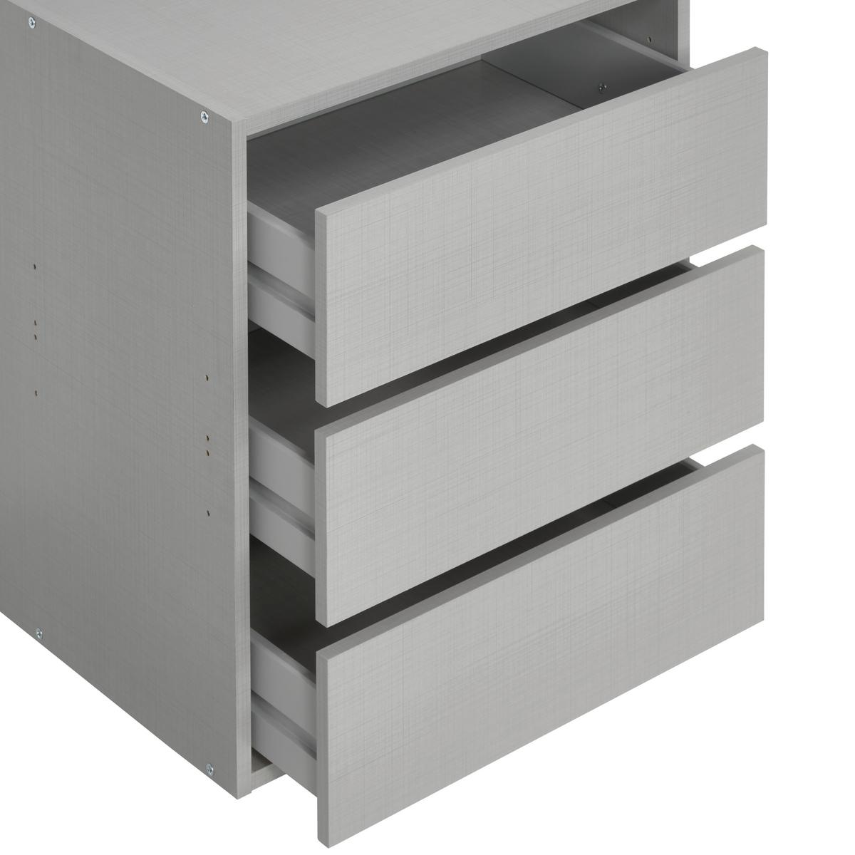 Schubkasteneinsatz Schubkasteneinsatz - Grau, MODERN, Holzwerkstoff (52/57/40cm) - MID.YOU