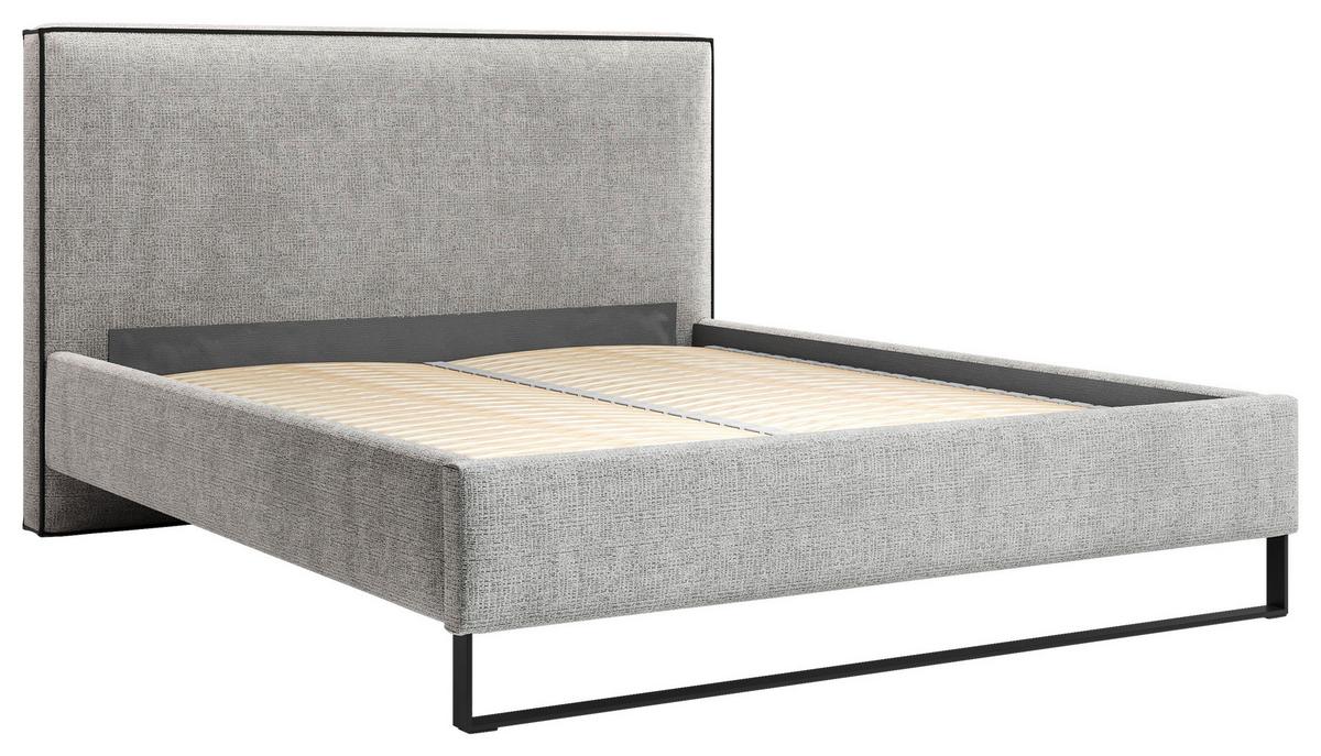 Polsterbett Winter Beige Lf: 140x200 Cm - Beige/Schwarz, MODERN, Holz/Holzwerkstoff (140/200cm) - MID.YOU