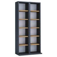 CD-Regal Milano Anthrazit Honigeiche Dekor - Honigeiche/Anthrazit, Design, Holzwerkstoff (42/91,8/20cm) - MID.YOU
