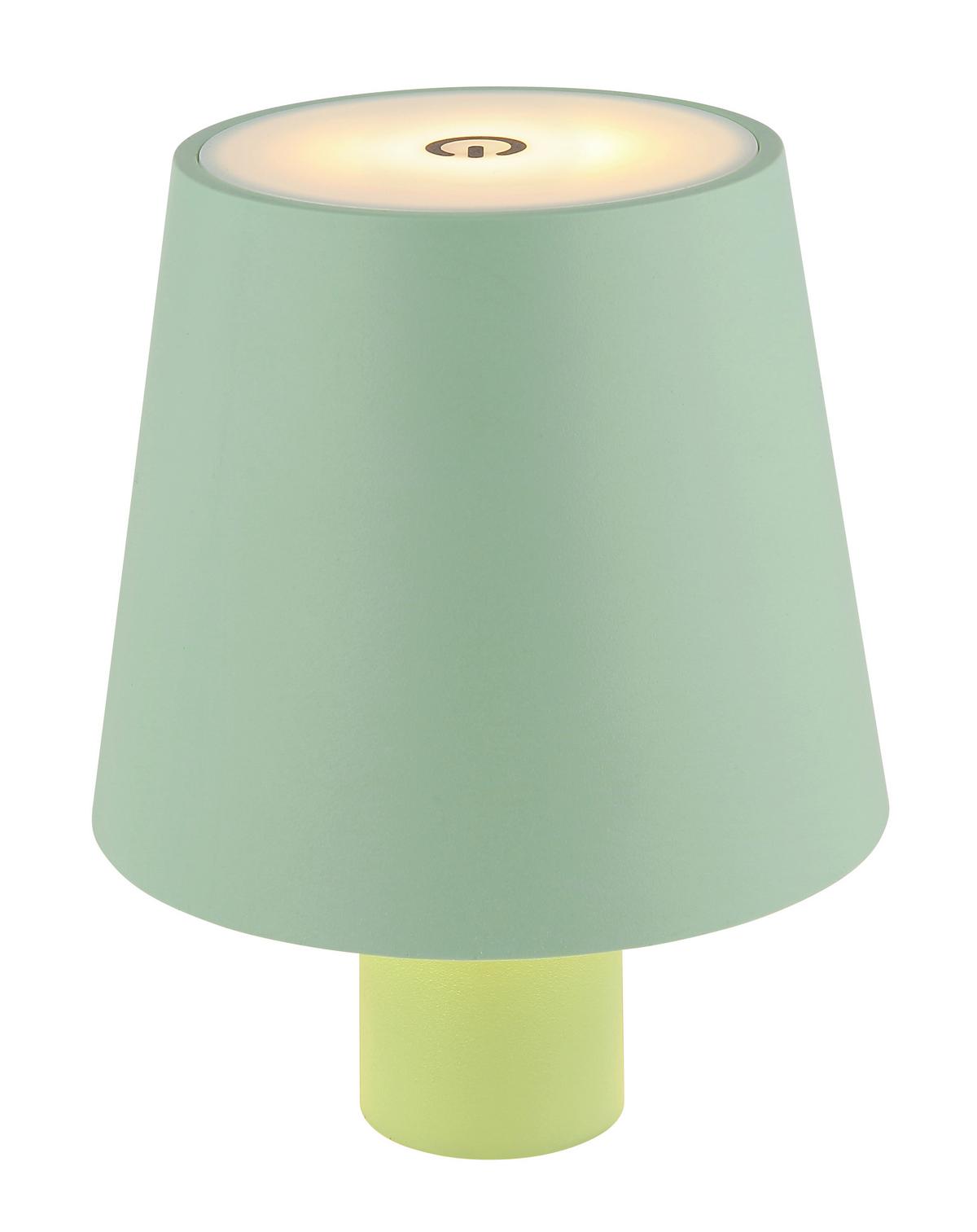 Akku-Tischleuchte 58438bs für Flaschen - Weiß/Hellgrün, Trend, Kunststoff/Metall (10,6/13cm) - Globo
