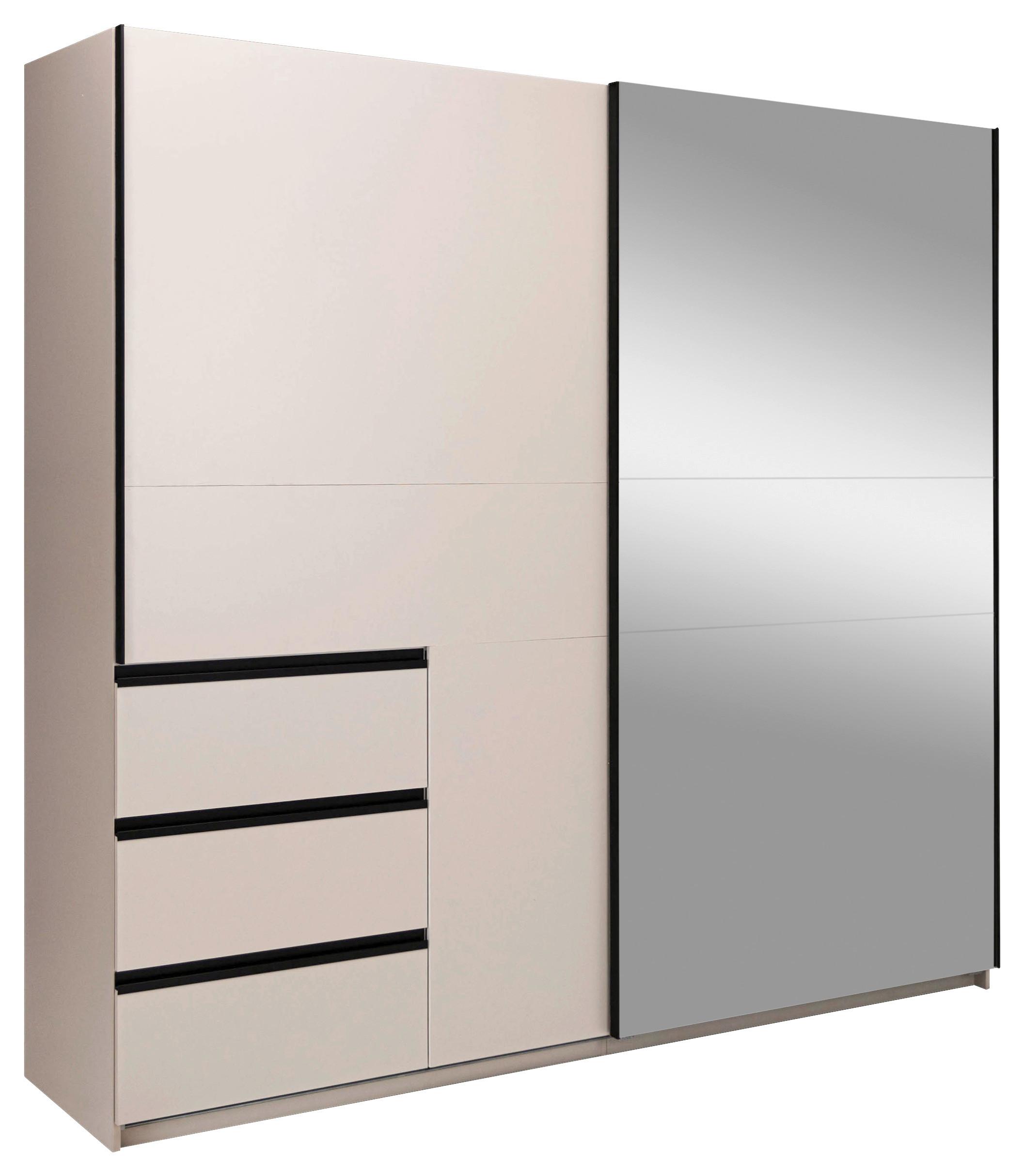 SCHIEBETÜRENSCHRANK Wilma Kaschmir B: 215cm - Kaschmir, MODERN, Holzwerkstoff (215/210/61,5cm) - P & B