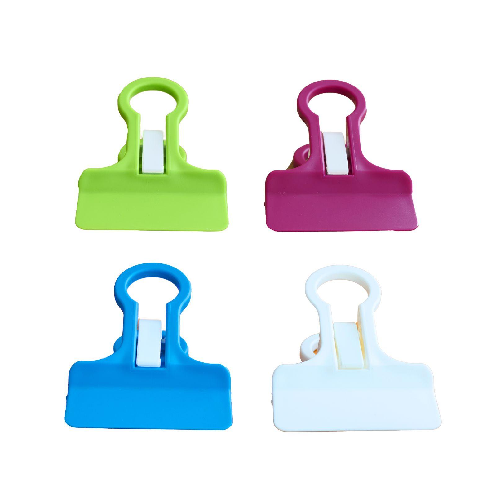 Verschlussclips Fresh - Blau/Dunkelrosa, KONVENTIONELL, Kunststoff (18,5/12/3cm)