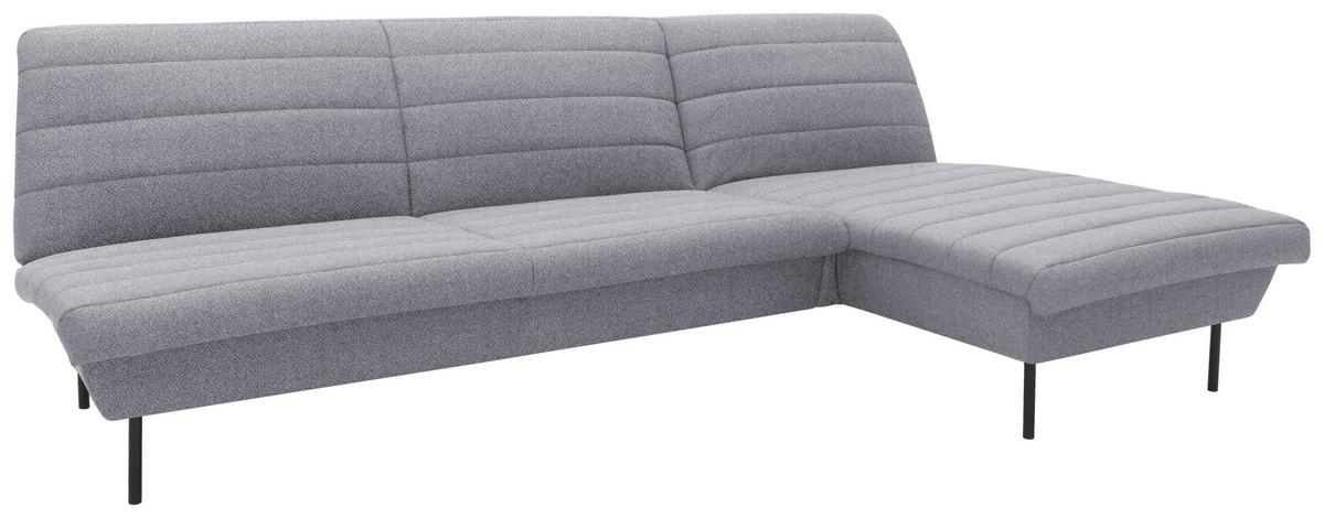 Ecksofa Looks Ix Grau/Hellblau Webstoff - Schwarz/Grau, Design, Textil (274/168cm) - LOOKS by W.Joop