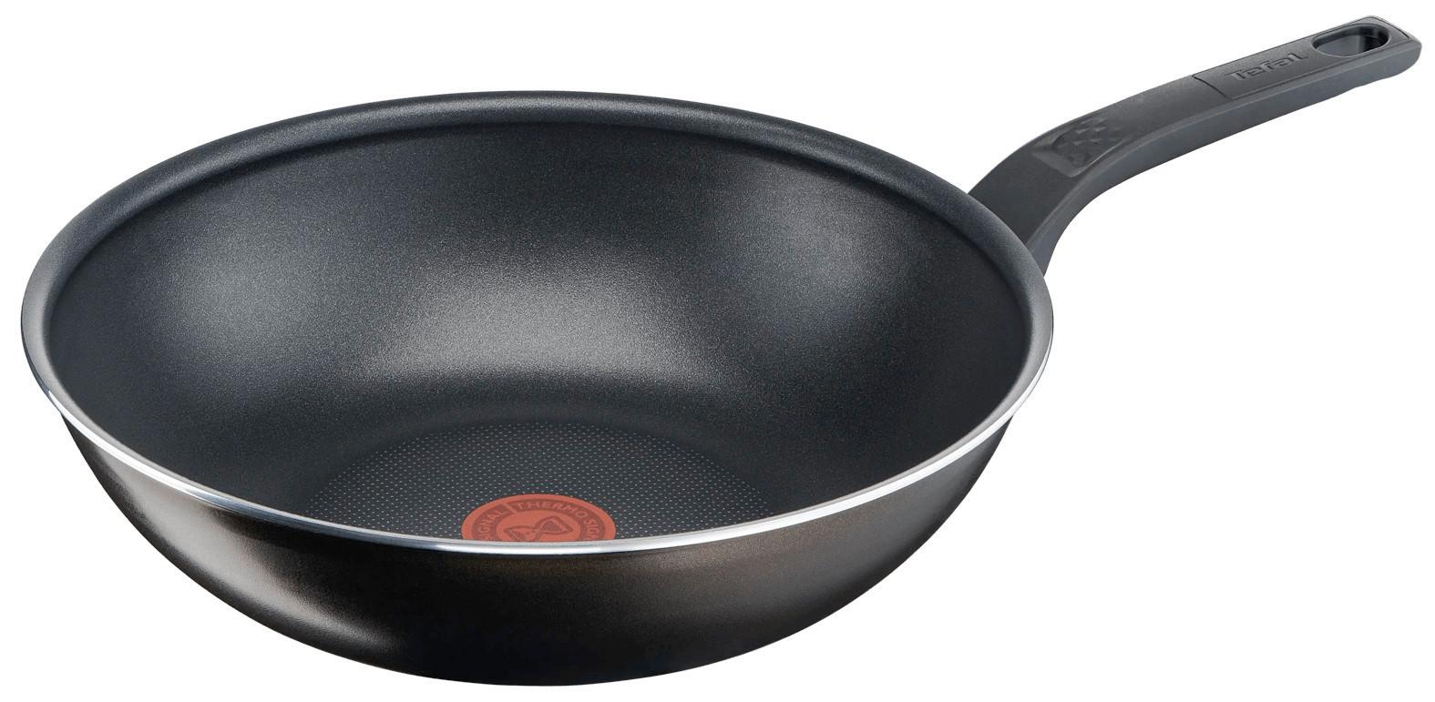 WOKPFANNE EASY COOK&CLEAN - Schwarz, Basics, Metall (28cm) - Tefal