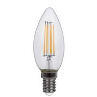 LED žiarovka 10583-2K, E14, 4 Watt - číra, kov/sklo (3,5/9,8cm)