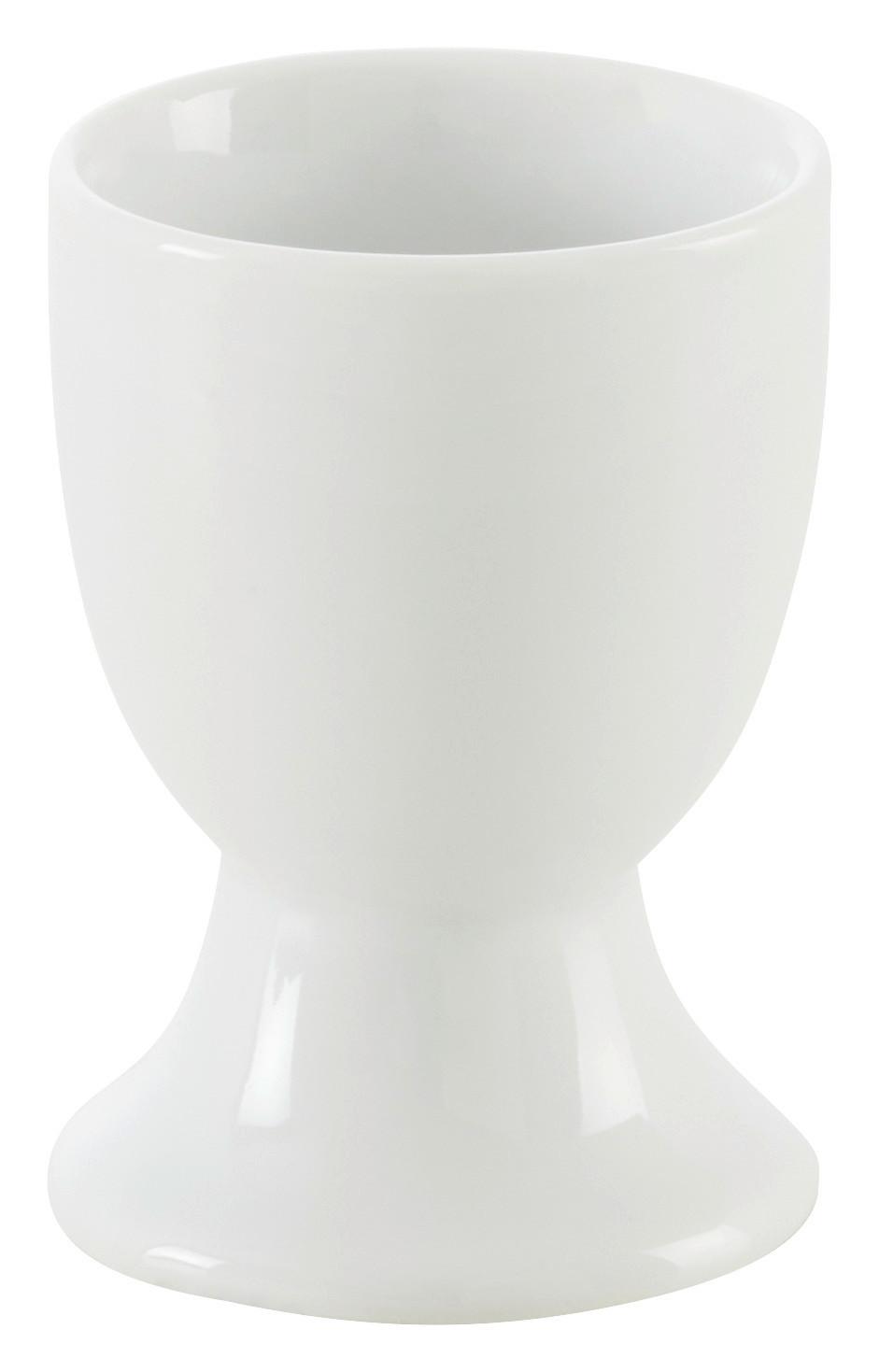 Kalíšek na vejce KATARINA - bílá, Konvenční, keramika (4,6/6,7cm) - Based