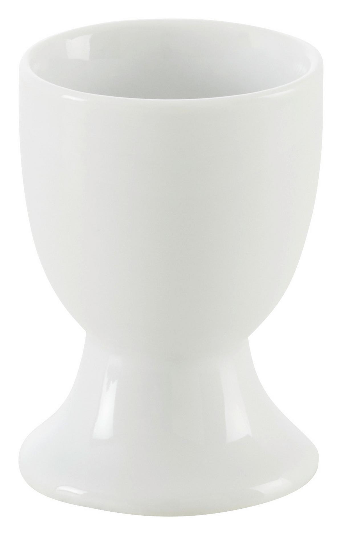 Kalíšek na vejce KATARINA - bílá, Konvenční, keramika (4,6/6,7cm) - Based