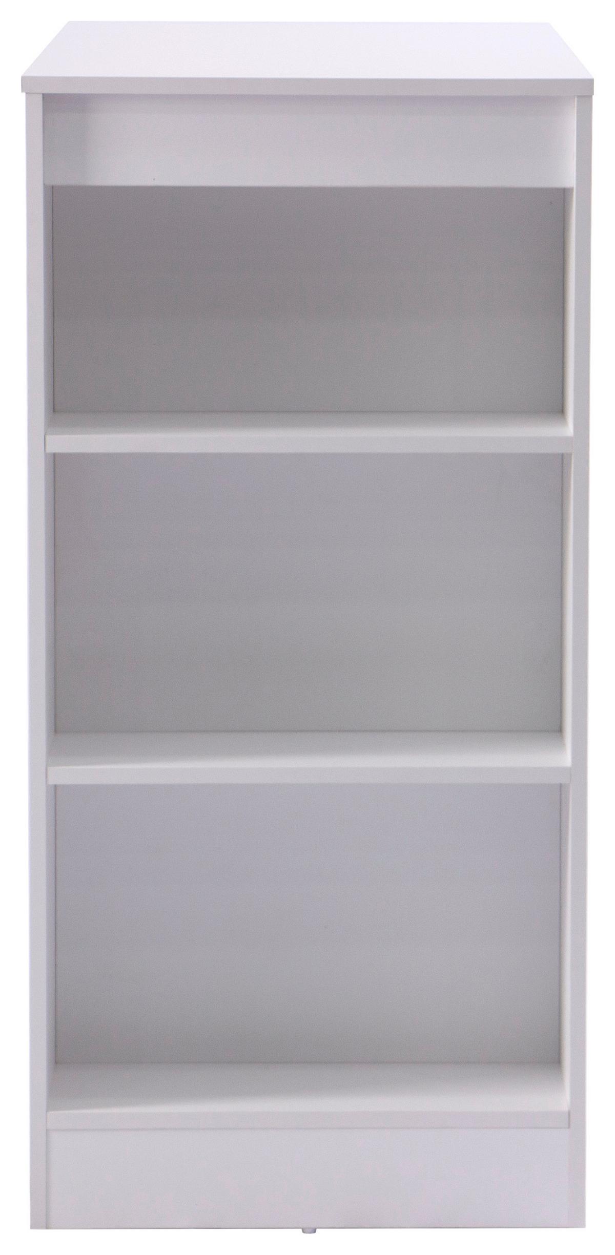 Bartisch Brest 110x103x50 Cm Melamin Weiß 3 Ablagen - Weiß, KONVENTIONELL, Holzwerkstoff (110/103/50cm)