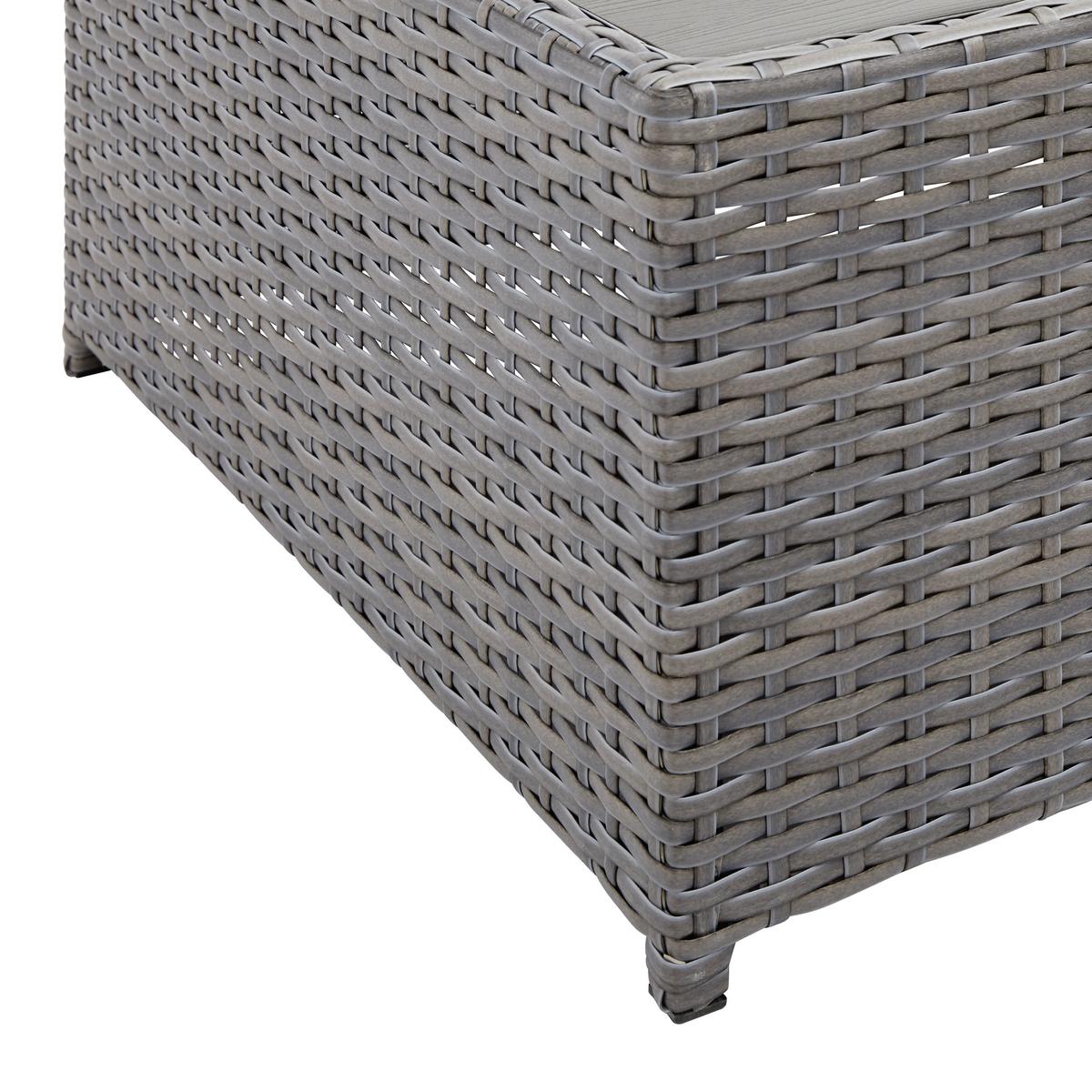 TERASOVÁ SEDACÍ SOUPRAVA CORUNA - světle šedá/tmavě šedá, Moderní, kov/textil - Modern Living