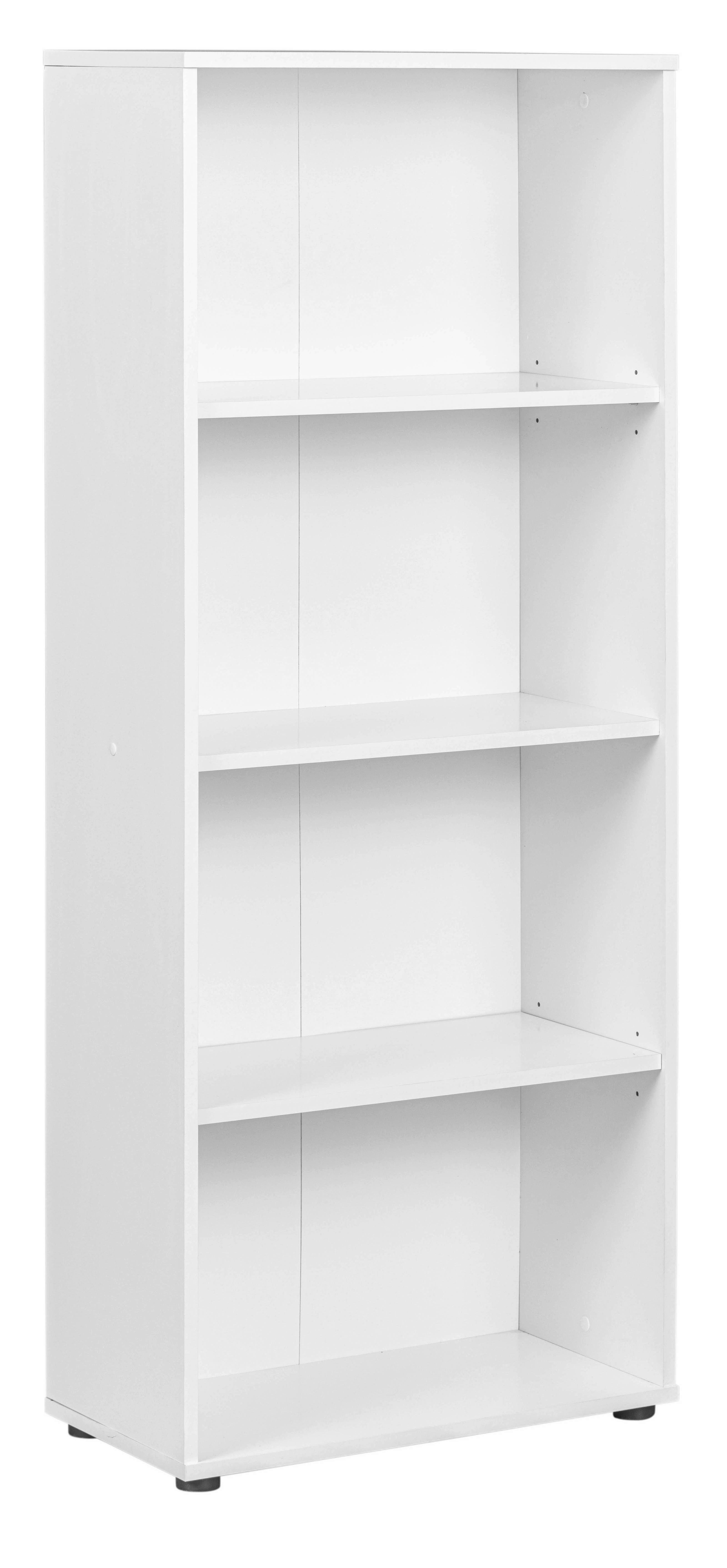Regal Arco B 60cm, Weiß - Weiß, Basics, Holzwerkstoff (60/145/30cm) - MID.YOU