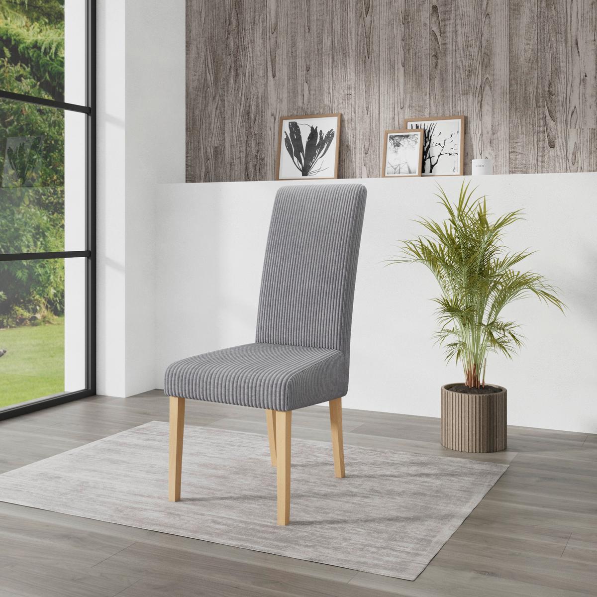 STUHL ROKO - Grau, MODERN, Holz/Textil (46/101/62cm)