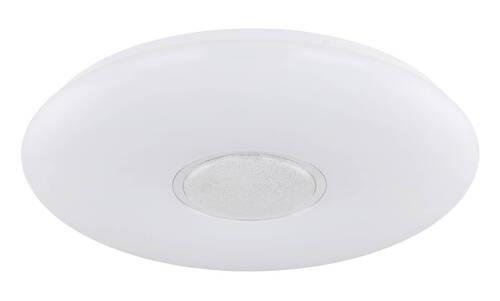 LED-Deckenleuchte Ø 48,5 cm, Timerfunktion und Farbwechsler - Klar/Opal, Design, Glas/Kunststoff (48,5/7,2cm) - Globo