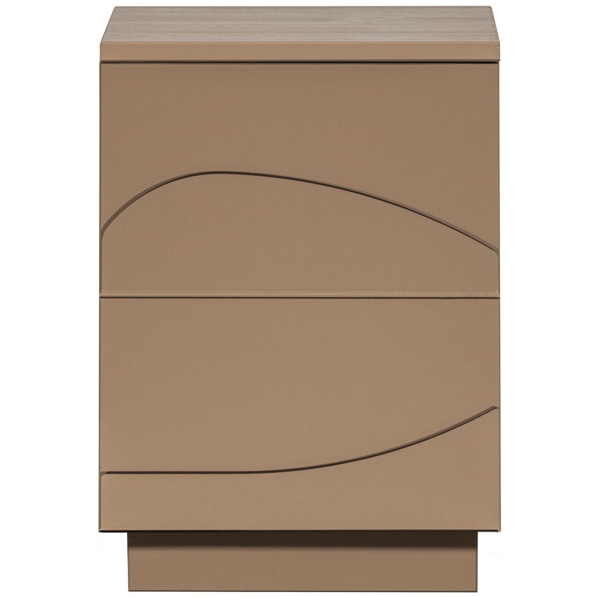 Nachtkästchen Teo, Schlammfarben B: 36 Cm - Schlammfarben, Design, Holz (36/50/35cm) - Livetastic