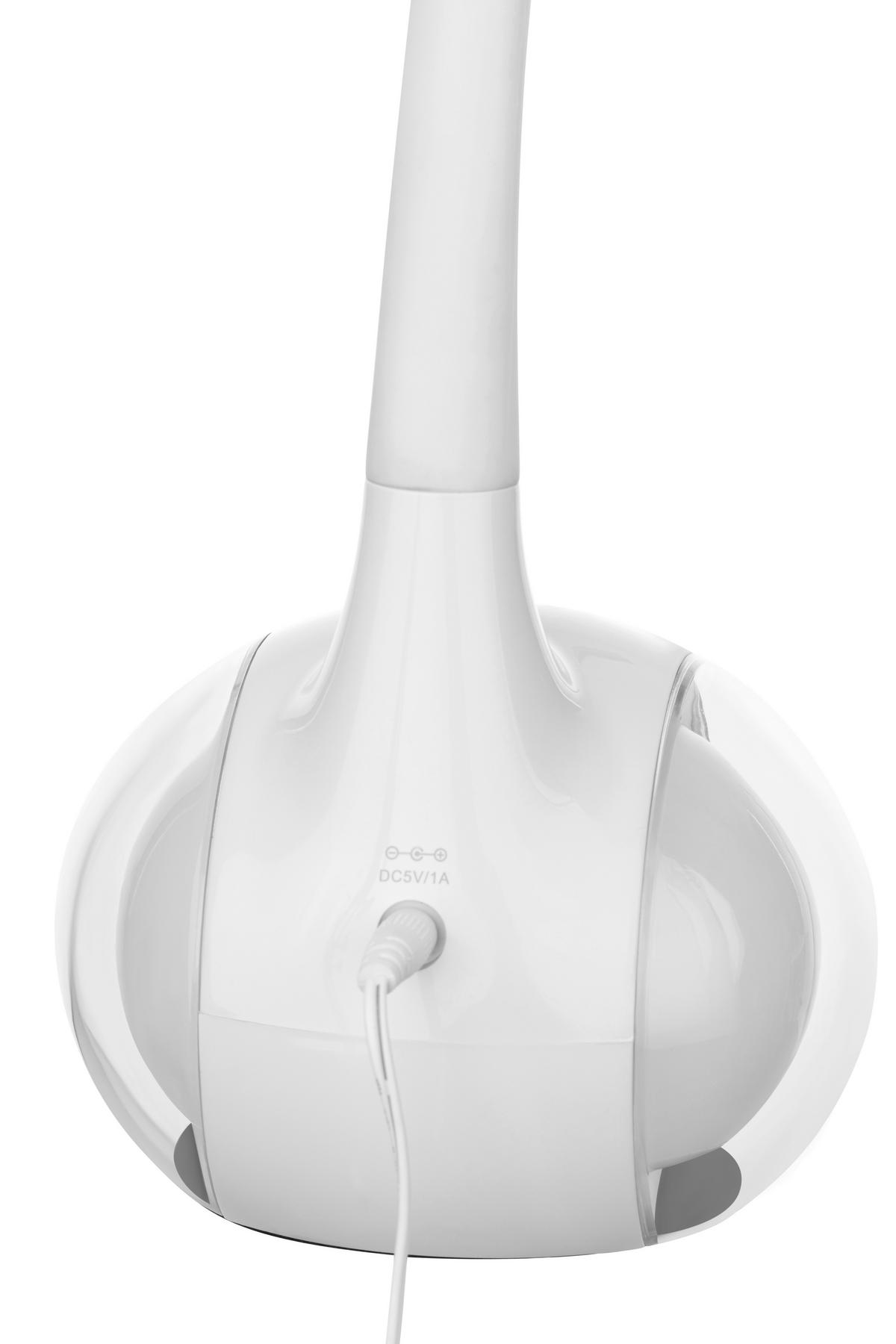 LAMPA NA PÍSACÍ STÔL NIHAT - biela, Modern, kov/plast (12,5/12,5/34cm) - Mömax