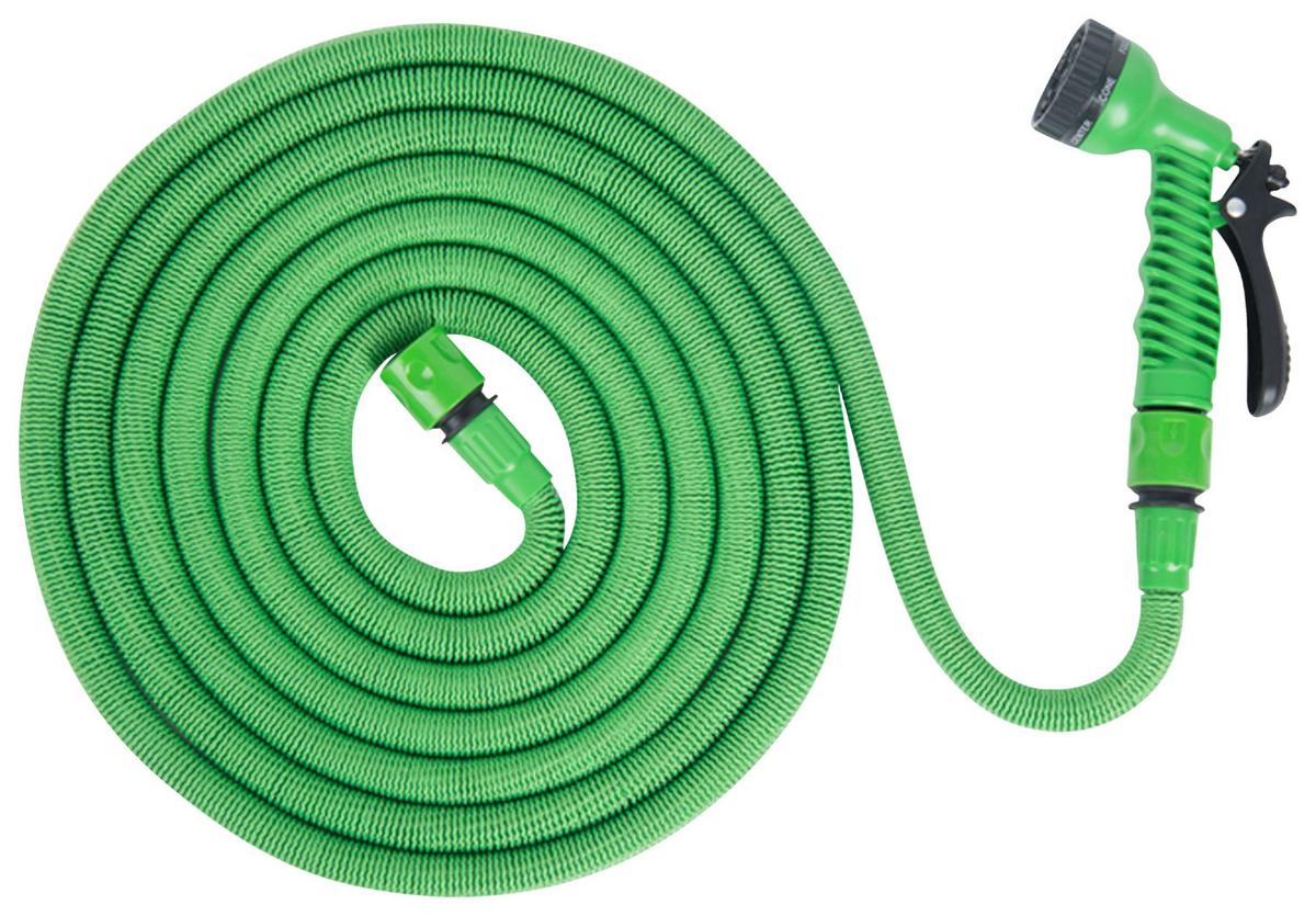 Gartenschlauch Garden Flex Pro Uv-Beständig L: 7,5 M - Grün, KONVENTIONELL, Kunststoff/Metall (750cm) - Homezone