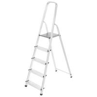 Létra Drald-5 - ezüstszínű, fém (168/45/97cm)