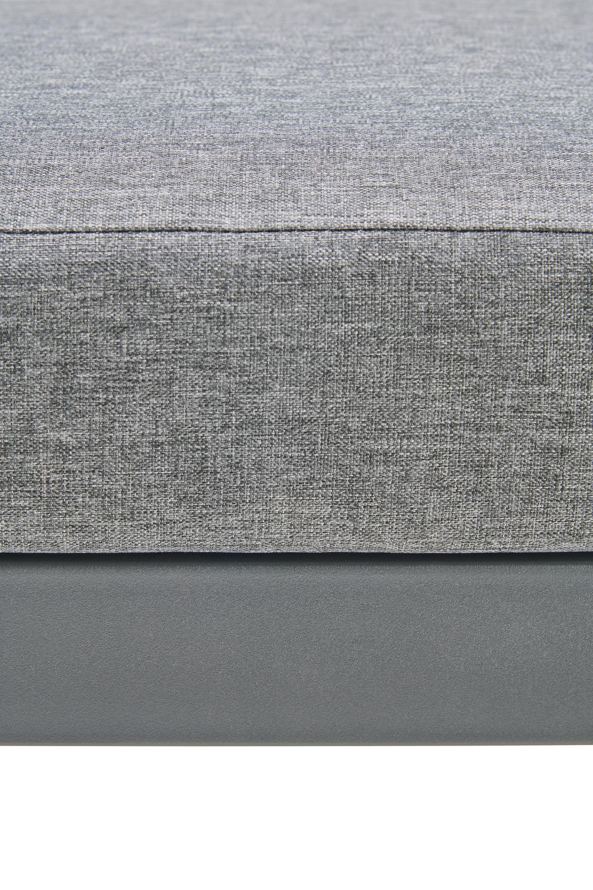 Lounge Garnitúra Rio - fekete/sötétszürke, Modern, Üveg/textil (214/130cm) - Beldano