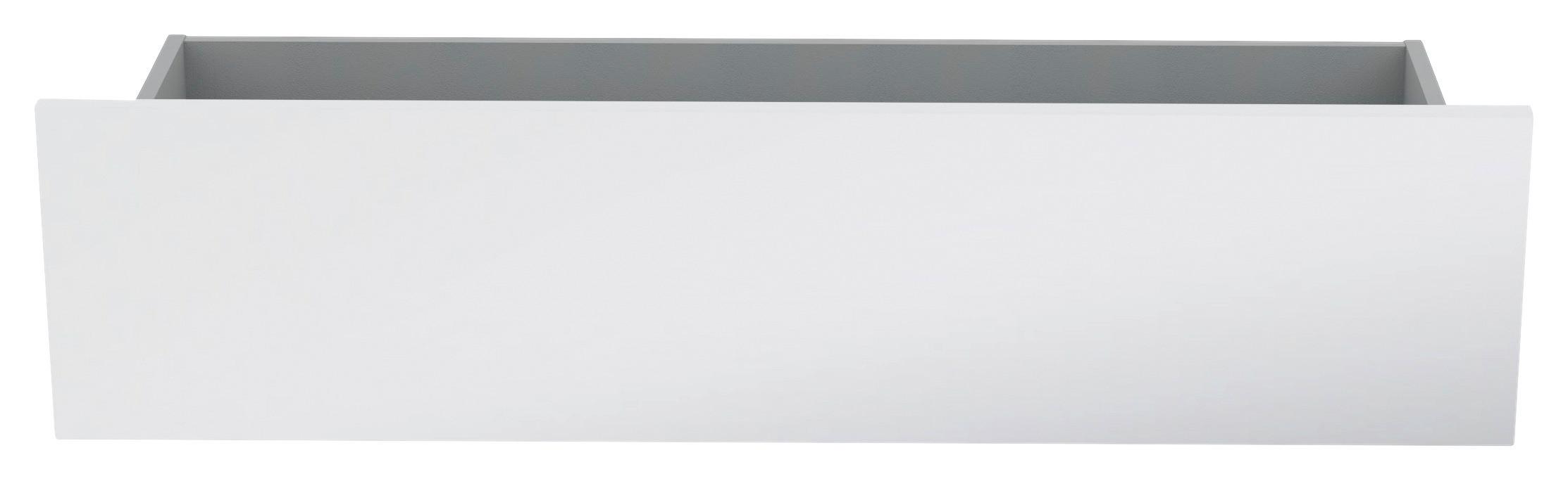 Schubkasteneinsatz Unit B: 90,9 cm, Weiß - Weiß Hochglanz, MODERN, Holzwerkstoff (90,9/21,9/36,6cm) - Ondega