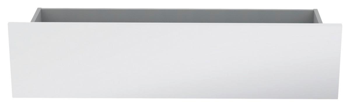 ZÁSUVKA UNIT-ELEMENTS - biela s vysokým leskom, Modern, kompozitné drevo (90,9/21,9/36,6cm) - Ondega