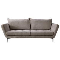 Sofa Ankona Grau/Schwarz, 225 cm - Schwarz/Grau, Design, Textil (225/86/95cm) - MID.YOU