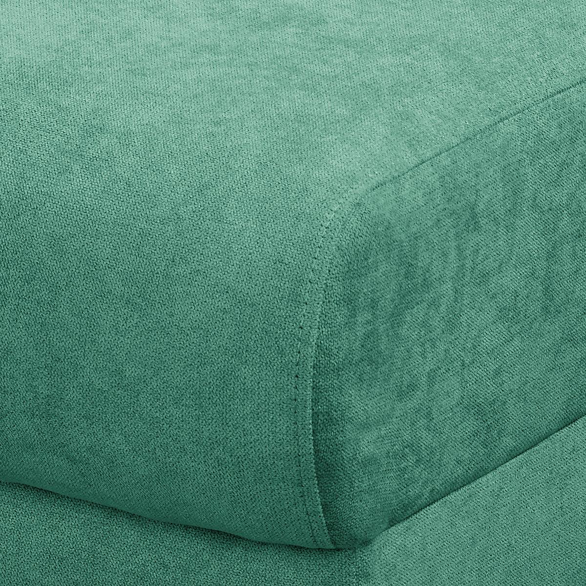 Ecksofa Beata Mintgrün S: 150x230 cm - Wengefarben/Mintgrün, Design, Textil (150/230cm) - Livetastic