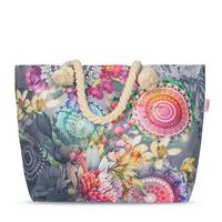 STRANDTASCHE OLINGA - Multicolor/Grau, Basics, Textil (60/43cm)