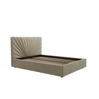 Polsterbett Celaro base creme 140x200 cm - Beige/Kernbuche, KONVENTIONELL, Holz/Textil (140/200cm)