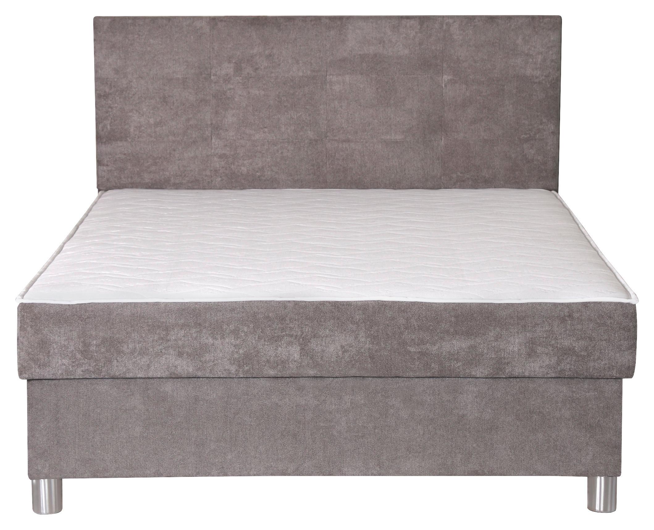 Box-ágy Sophie 160/200 Cm - szürke, Romantik / Landhaus, textil/fém (160/20cm)