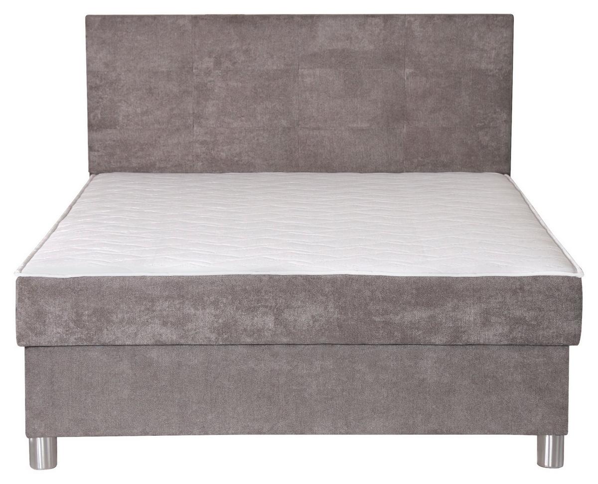 Box-ágy Sophie 160/200 Cm - szürke, Romantik / Landhaus, textil/fém (160/20cm)