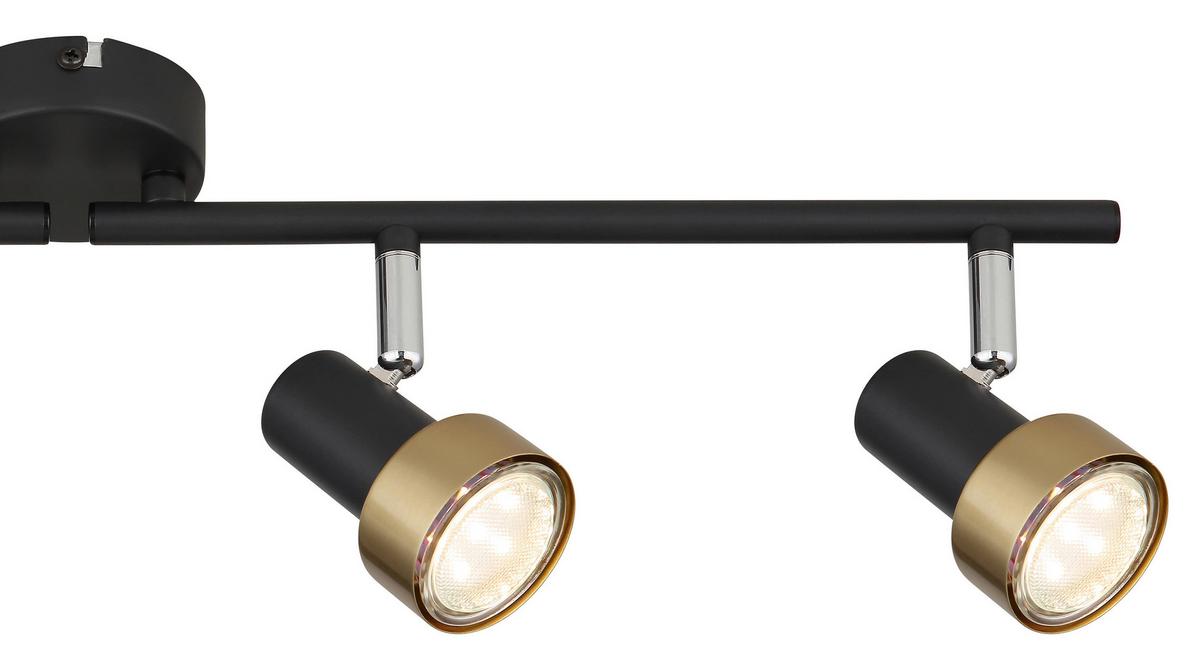 Strahler 57917-4g - Chromfarben/Goldfarben, KONVENTIONELL, Metall (60/8,5/13,5cm) - Globo