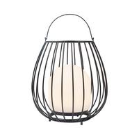 Akku-Tischleuchte Jim Schwarz B: 28 cm - Schwarz/Weiß, Design, Kunststoff/Metall (28/30cm) - Nordlux