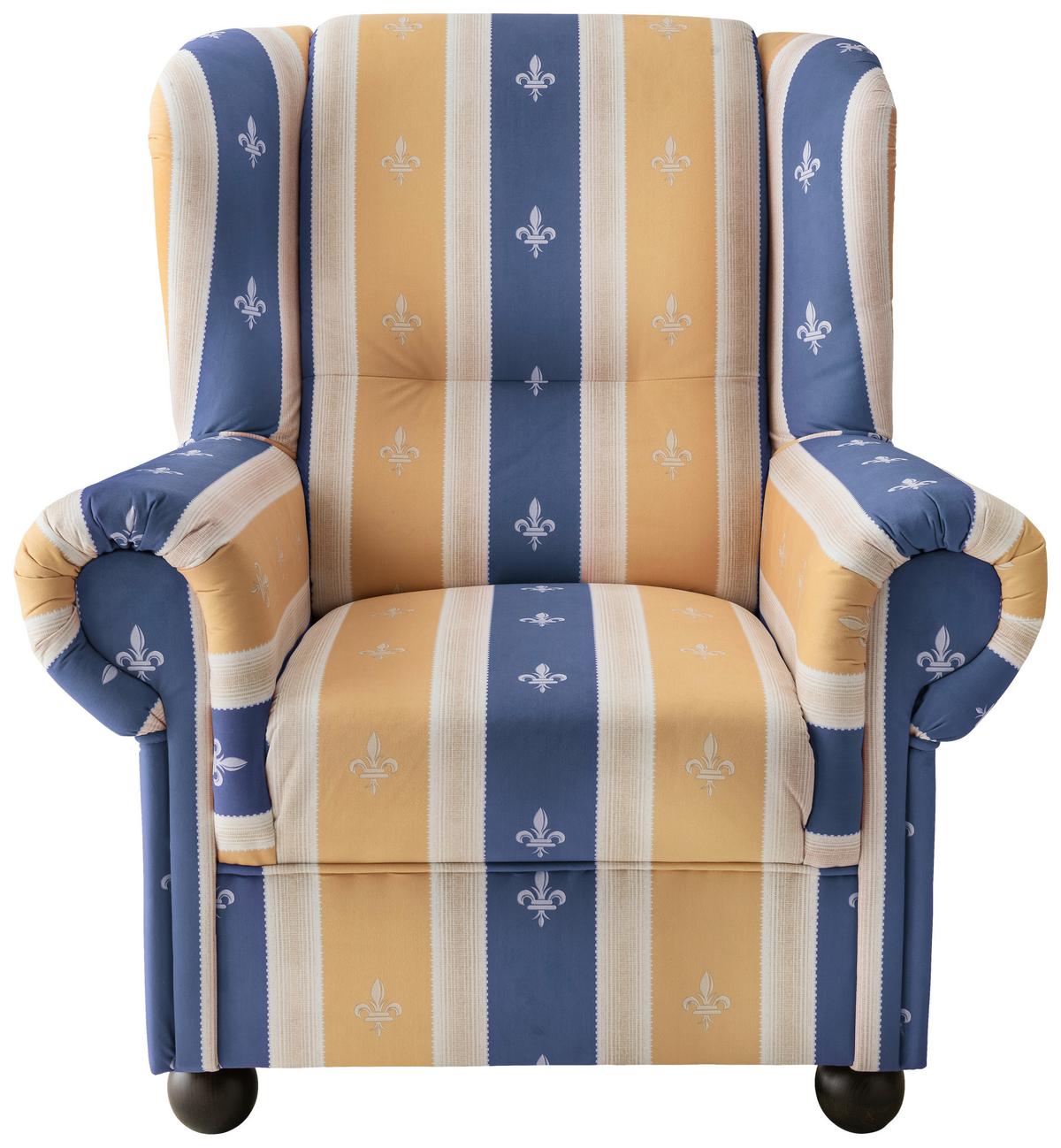 Sesselset Torello 2-Teilig Blau B: 92 cm - Blau, KONVENTIONELL, Textil (92/102/145cm) - Livetastic