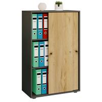 Aktenschrank Lona Anthrazit/Eiche Dekor B: 70cm - Honigeiche/Anthrazit, Design, Holzwerkstoff (70/110/39cm) - MID.YOU