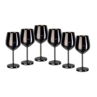 Sada pohárov ECHTWERK WEINGLÄSER 6TLG. - čierna, Trend, kov (21cm) - Echtwerk