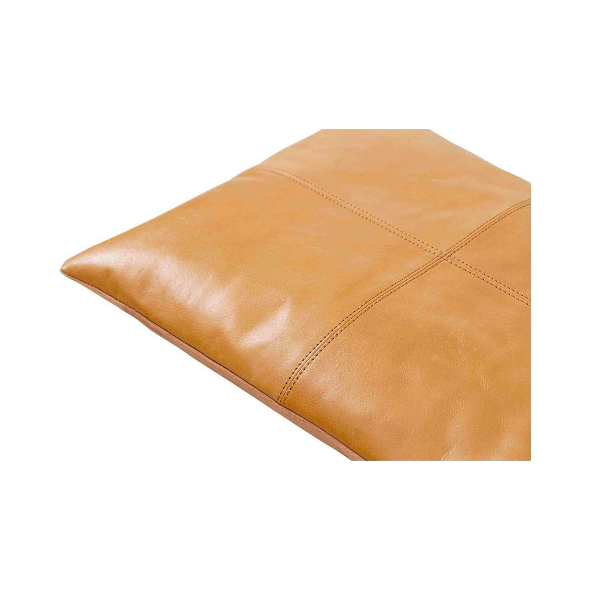 Bankauflage Lederkissen Braun B: 73 cm - Braun, Design, Leder (73/3/35cm) - MID.YOU