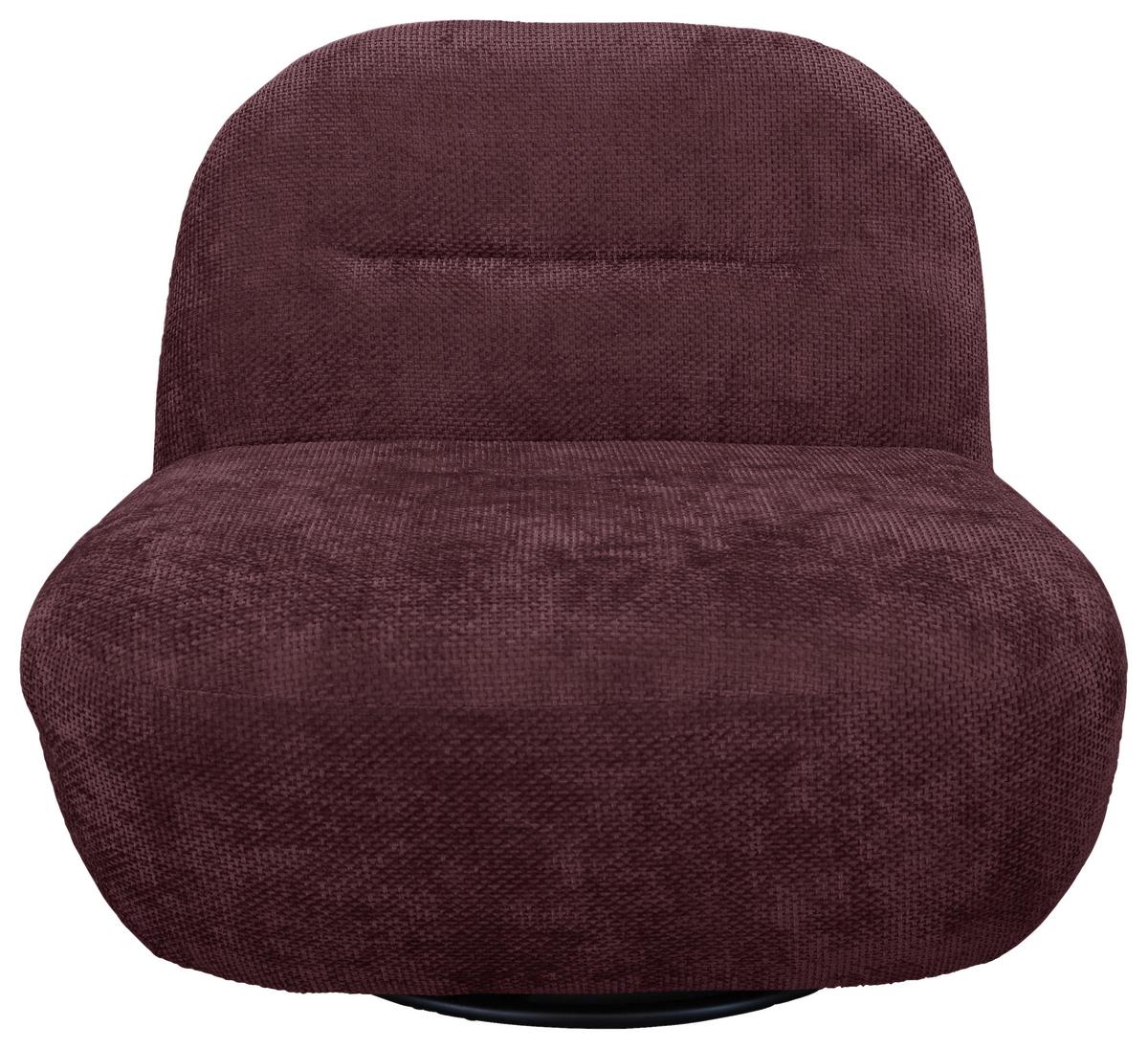 Relaxsessel Bunty Bordeaux B: 85 Cm - Bordeaux/Schwarz, Basics, Textil (85/74/85cm) - Livetastic