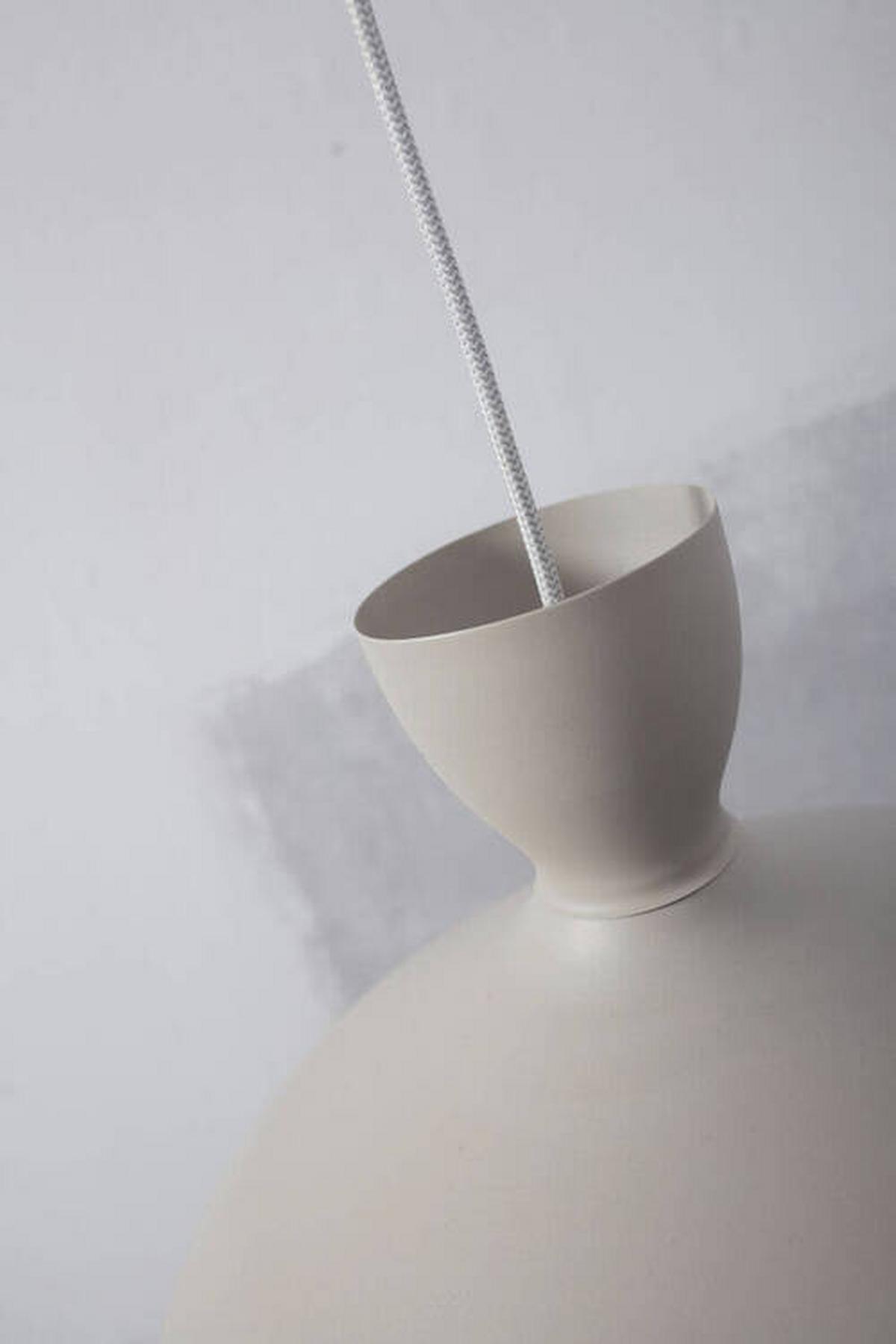 Hängeleuchte Hanover/h40/lg - Hellgrau, Trend, Metall (40/22cm) - It's about Romi