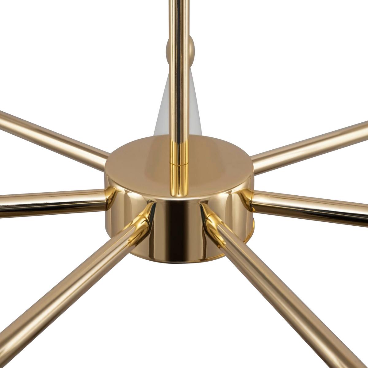 Kronleuchter Vesper - Goldfarben/Weiß, Basics, Metall (91/32/91cm) - MAYTONI