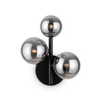 Wandleuchte Dallas - Schwarz/Grau, Trend, Glas/Metall (26/20/12cm) - MAYTONI