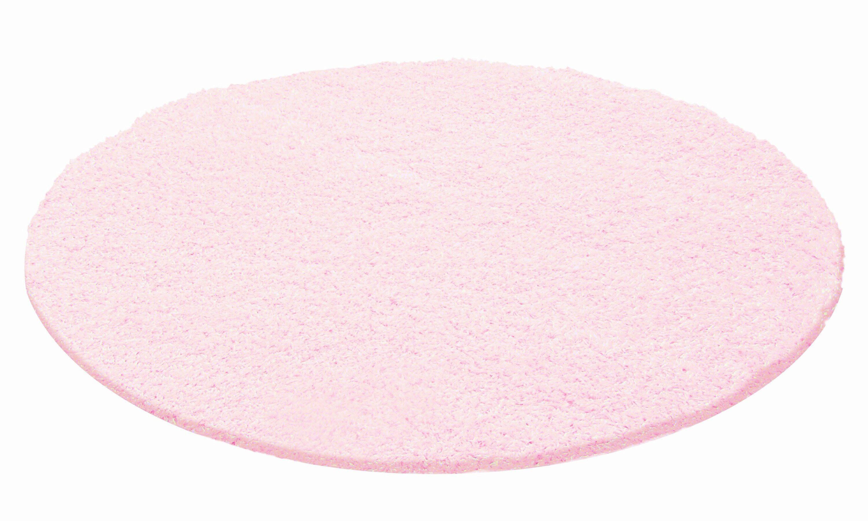 Hochflor Teppich Pink Life Rund Ø 120 cm