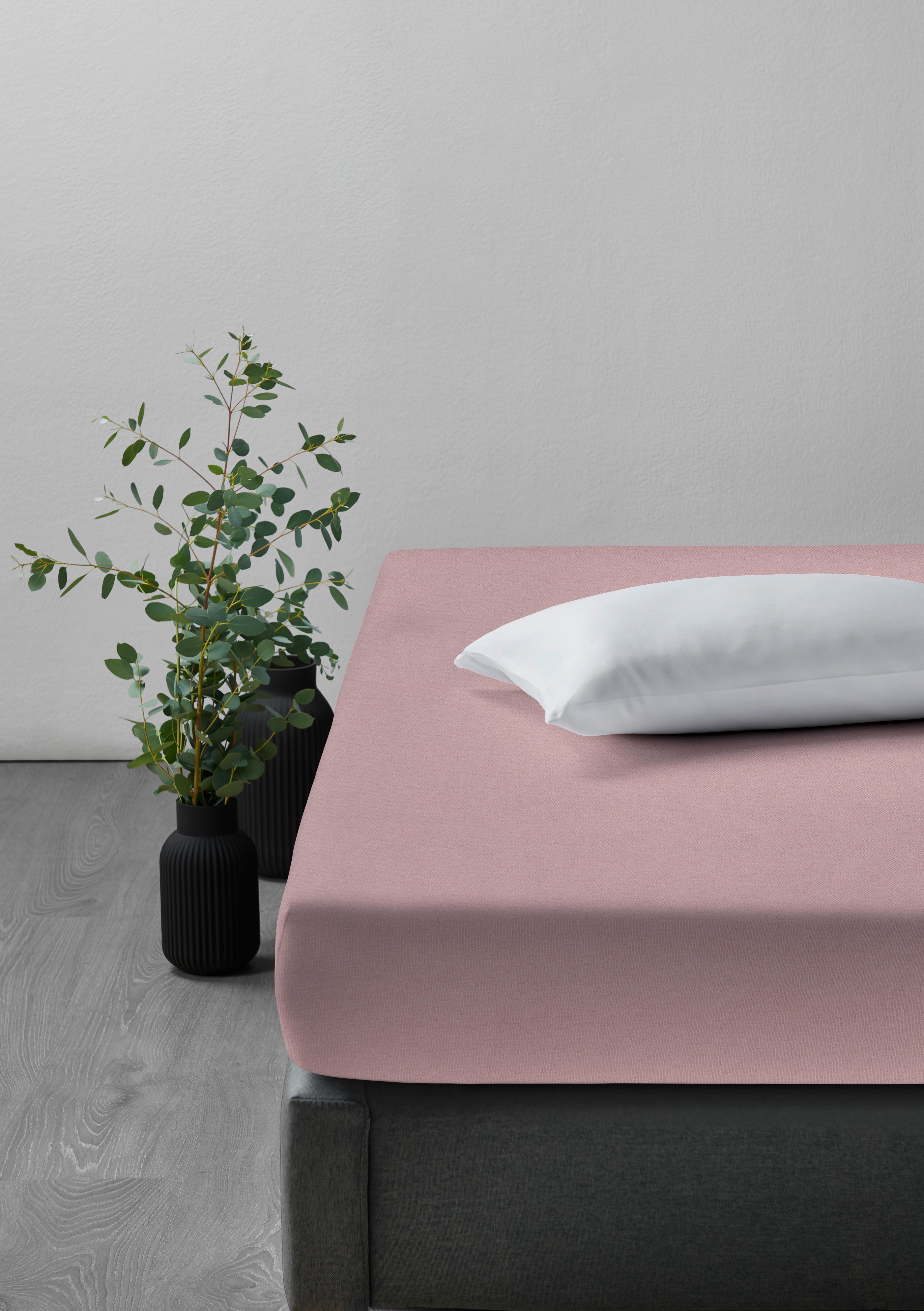 PROSTĚRADLO NA VRCHNÍ MATRACI Elasthan Topper, 100/200cm - světle fialová, textil (100/200/15cm) - Premium Living