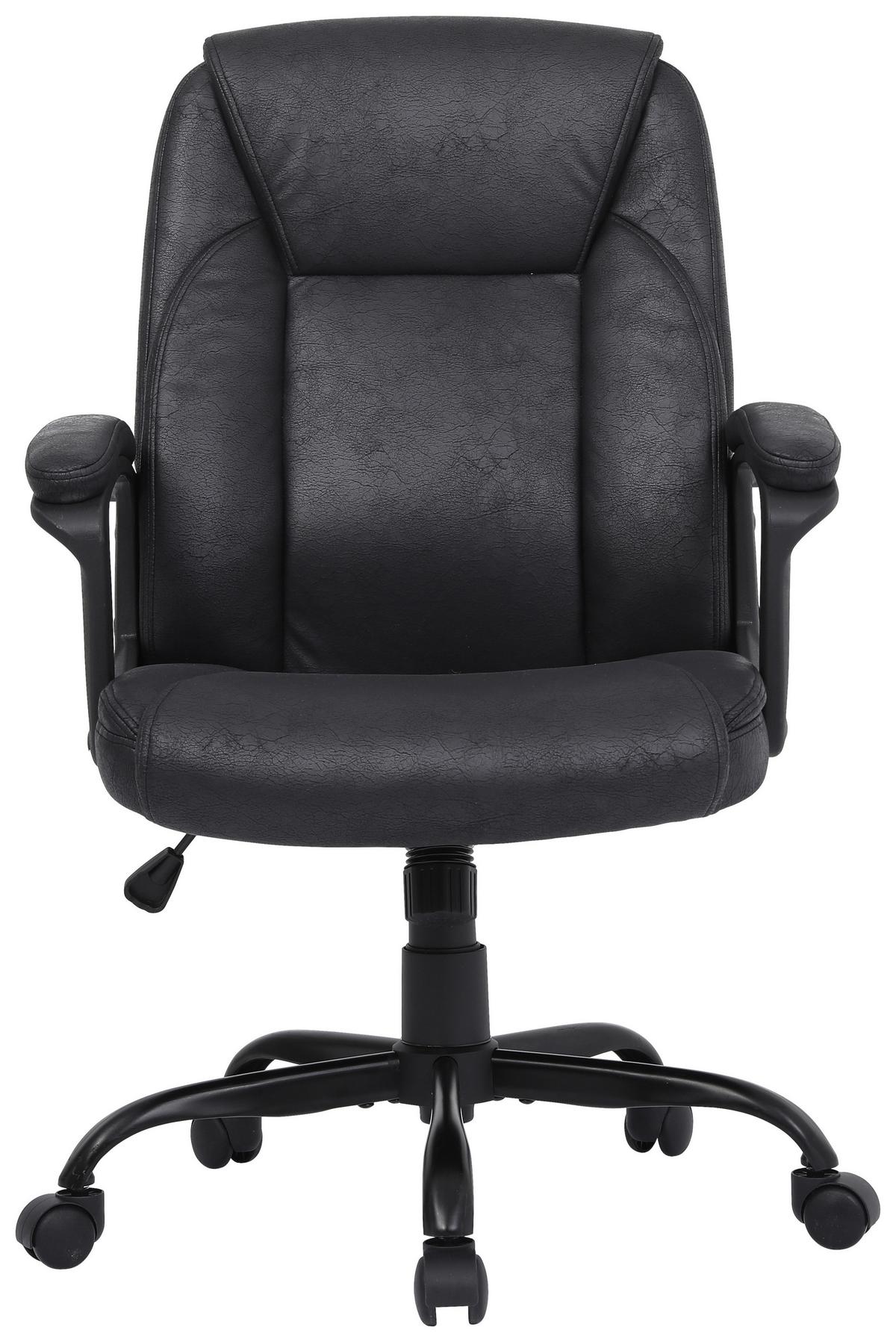 Chefsessel Paul - Schwarz, MODERN, Holz/Kunststoff (62/105/69cm)