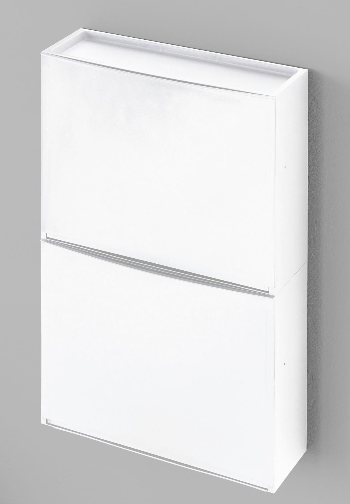 Schuhkipper Set 2 Klappen 2-3 Paare Weiß B: 16 Cm - Weiß, Basics, Kunststoff (51,5/16/78cm)