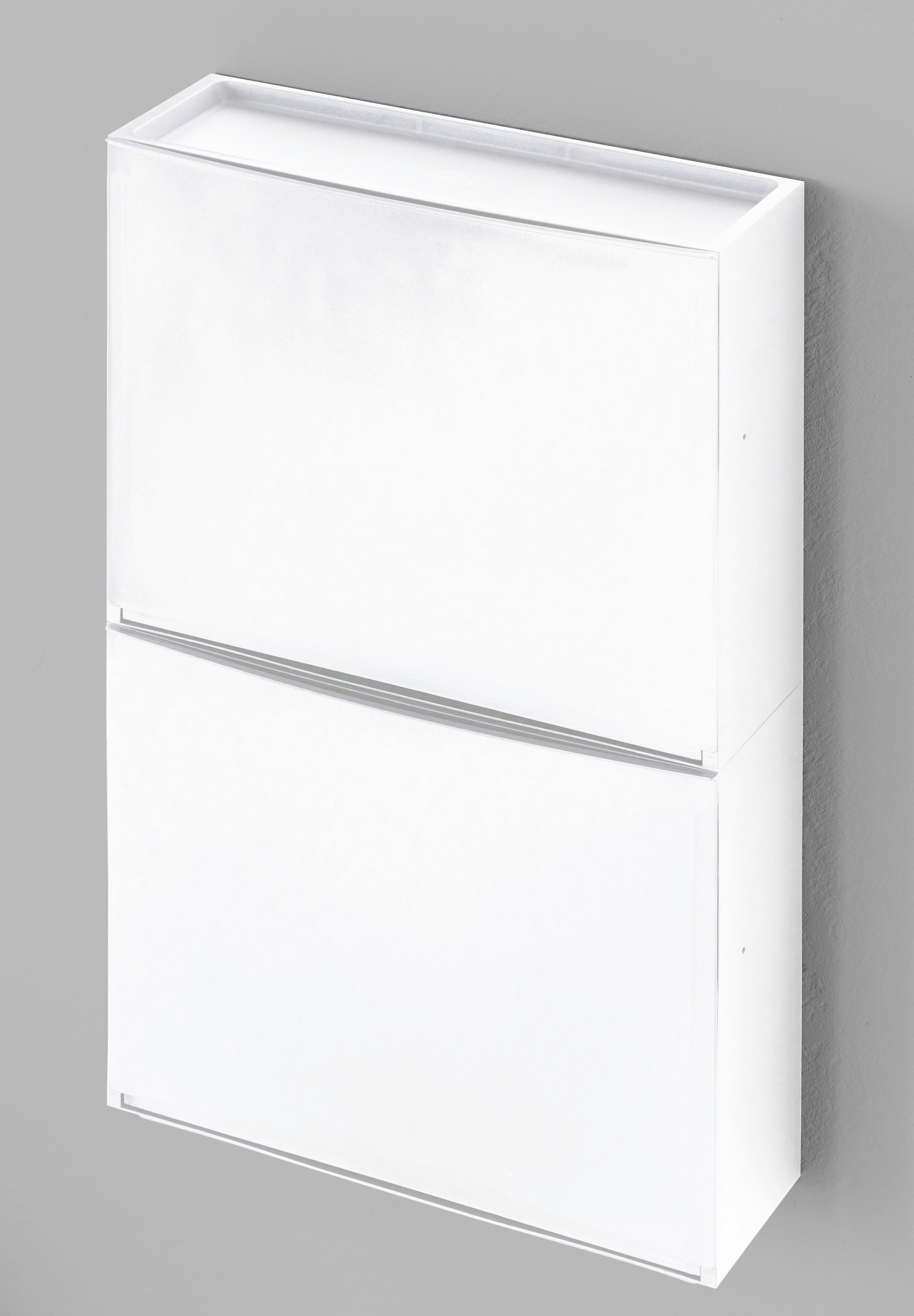 Schuhkipper Set 2 Klappen 2-3 Paare Weiß B: 16 cm