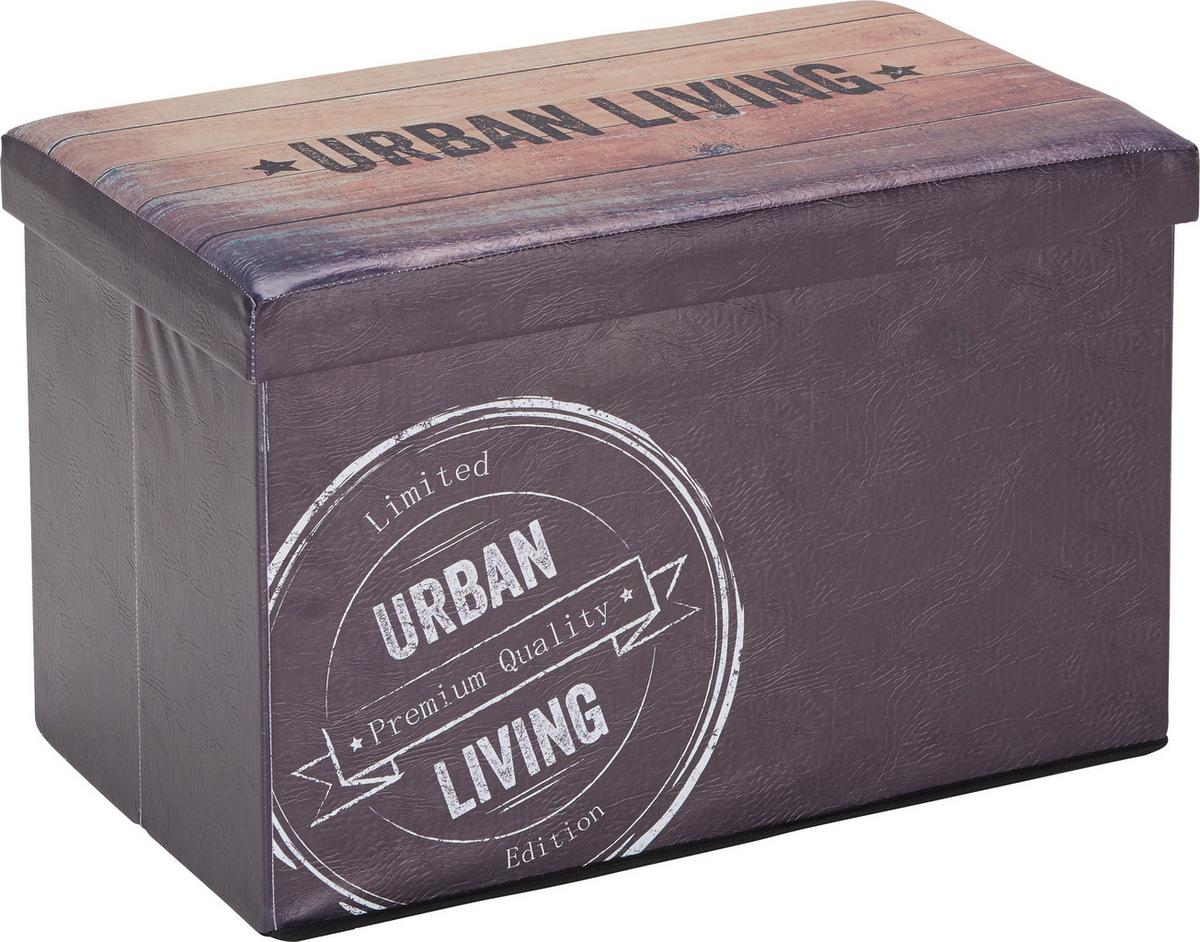 SEDACÍ BOX URBAN VINTAGE -SB- - tmavě hnědá, Lifestyle (65/40/40cm) - Mömax