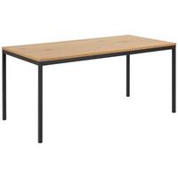 Esstisch Seaford 160x80 Cm Eiche Dekor/schwarz - Eichefarben/Schwarz, KONVENTIONELL, Holzwerkstoff/Metall (160/74/80cm) - MID.YOU