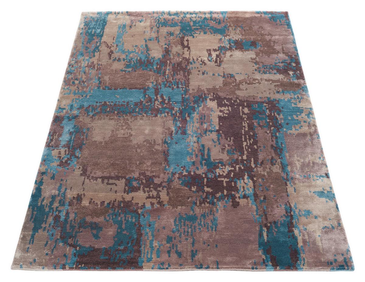 Orientalischer Webteppich Bunt Angeles 250x350 cm - Blau/Beige, Design, Textil (250/350cm) - Musterring
