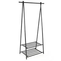 KLEIDERSTÄNDER Schwarz B: 64 cm - Schwarz, Basics, Kunststoff/Metall (88/155/41cm)
