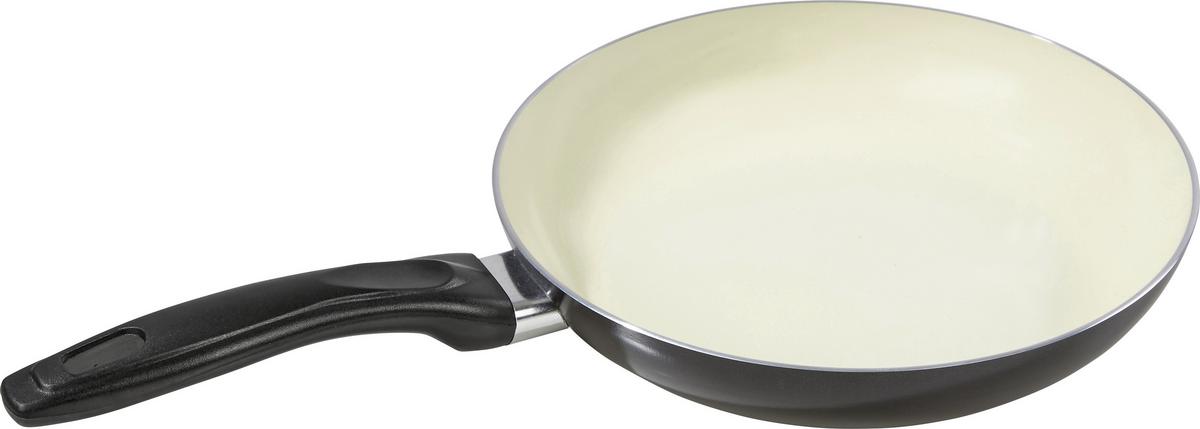 Pfannenset Joyvita 2 Tlg., Antihaftbeschichtet - Creme/Schwarz, ROMANTIK / LANDHAUS, Metall - James Wood