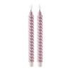 dlhá sviečka TWIST - lila, Konventionell, plast (2/25cm) - Modern Living
